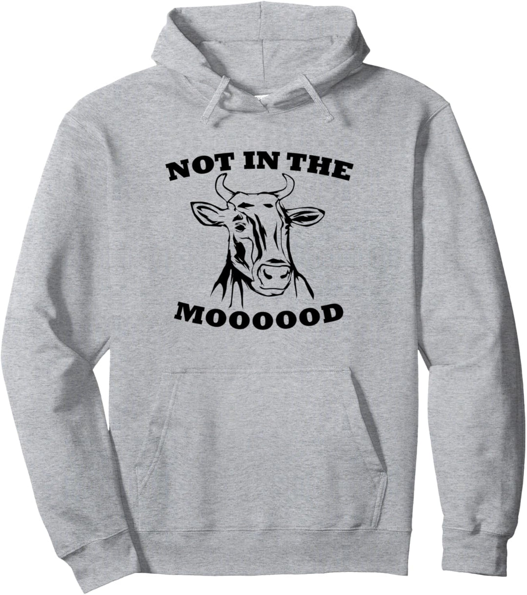 Ironische Bauer nicht in der Mooood Kuh Pullover Hoodie