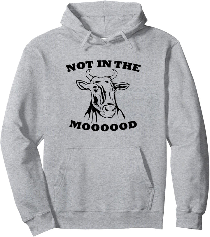 Ironische Bauer nicht in der Mooood Kuh Pullover Hoodie