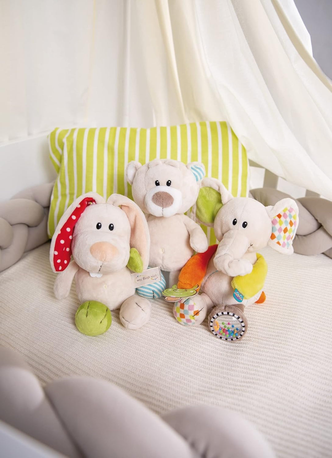 My First NICI Kuscheltier Bär Taps – Plüschtier Stofftier für Babys und Kleinkinder ab der Geburt