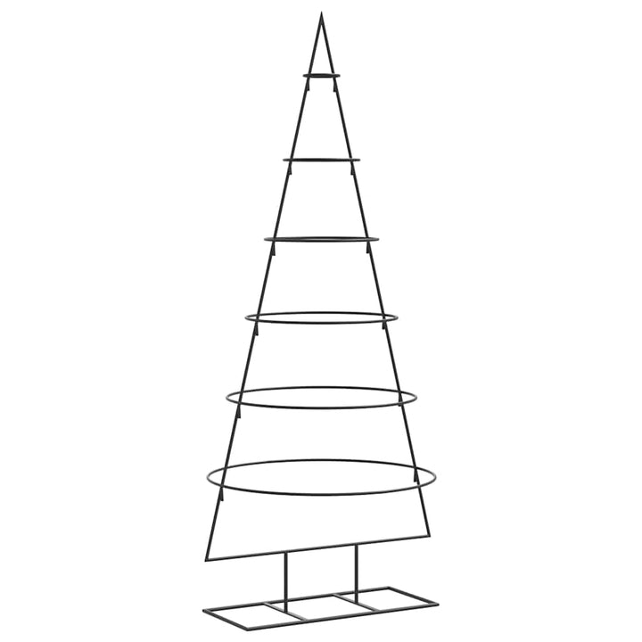 vidaXL Metall-Weihnachtsbaum für Dekorationen Schwarz 150 cm, Weihnachtsbaum, Metallbaum, Tannenbaum