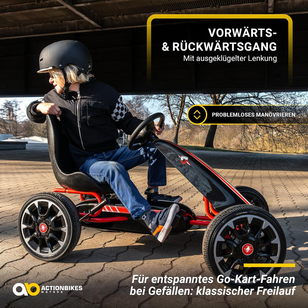 Actionbikes Motors GoKart FS Spider | 2-Rad Antrieb | Handbremse | Kettcar | Go Kart | Kinderauto |