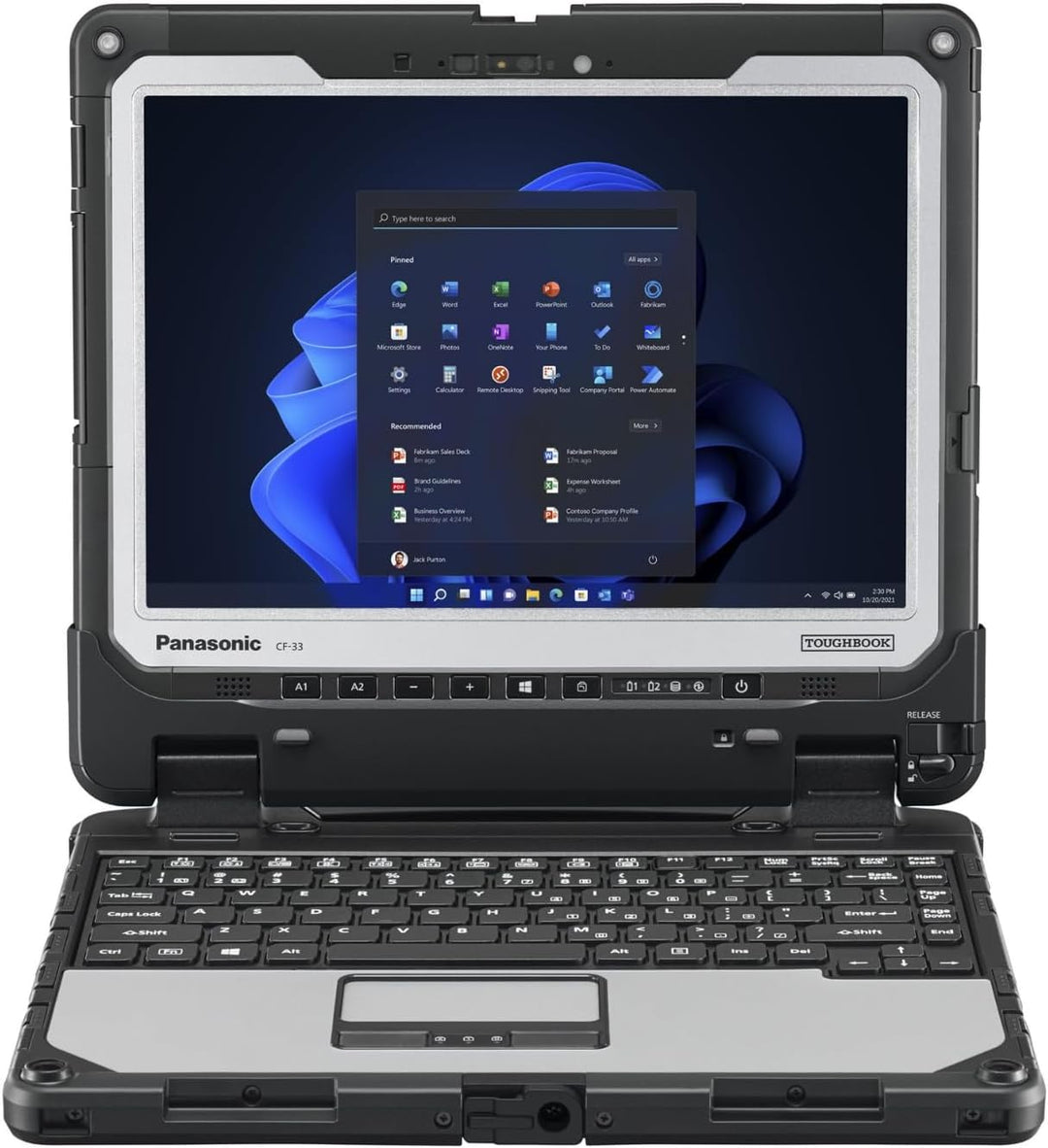 Panasonic Toughbook CF-33 Rugget Tablet, 12" QHD, Core i5-1245, 16GB, 512GB SSD, Win11 Pro