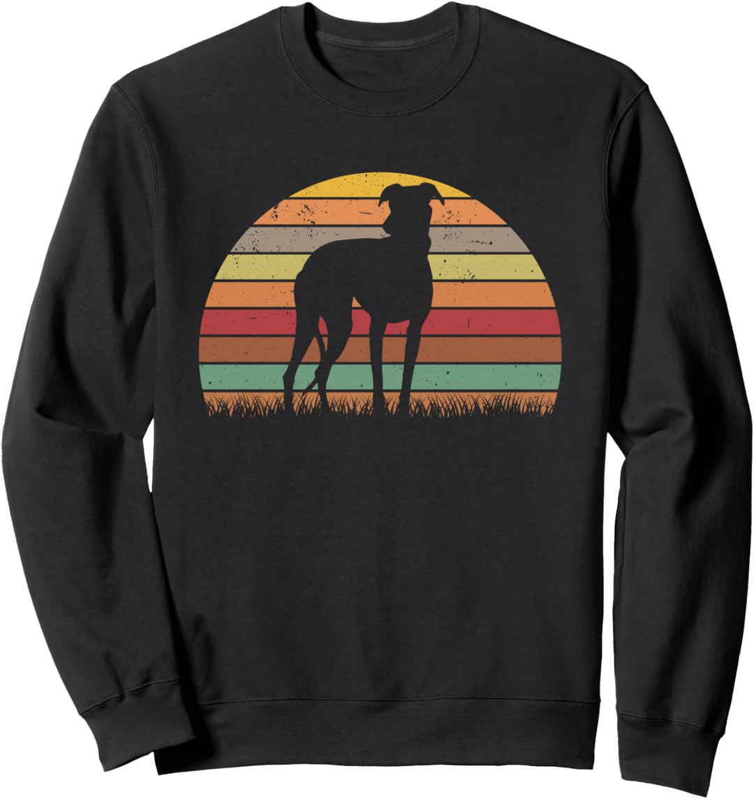 Whippet Vintage Windhund Retro Sighthound Whippet Sweatshirt