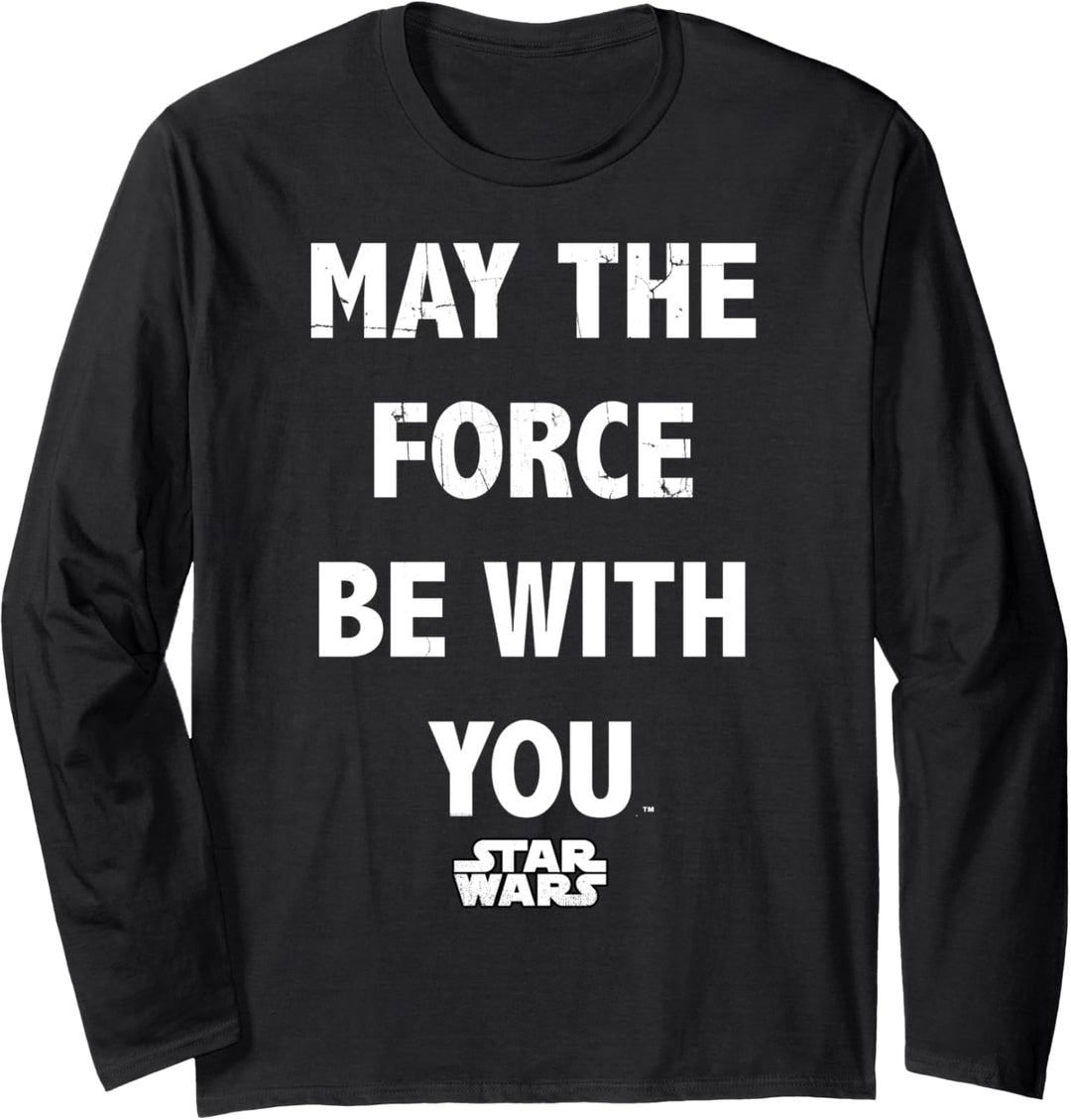 Star Wars May The Force Langarmshirt