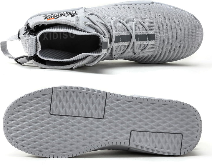FUSHITON Herren Sportschuhe High Top Turnschuhe Mode Freizeitschuhe Draussen Laufschuhe Sneakers Lei