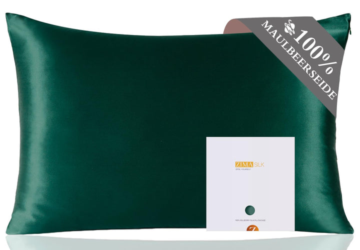 ZIMASILK Kissenbezug aus 100% Seide für Haare und Haut. Doppelseitige 19 Momme Reine Maulbeerseide K