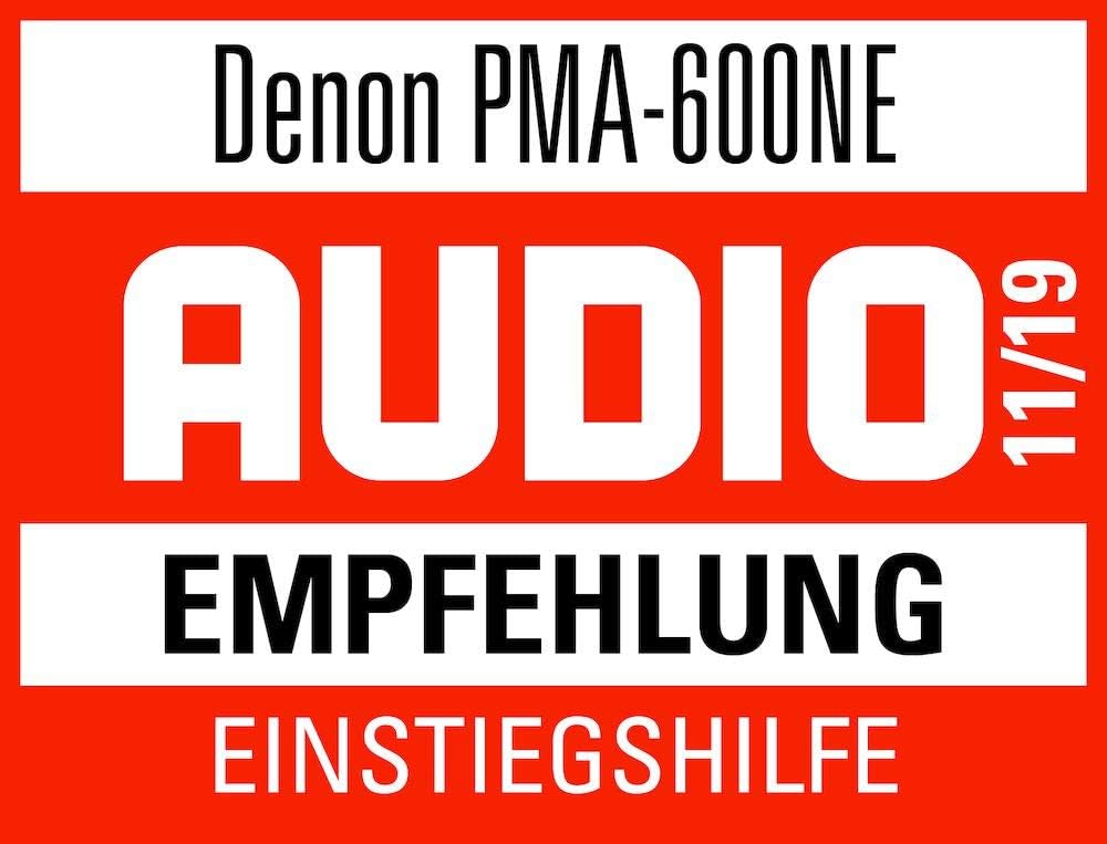 Denon PMA-600NE Vollverstärker mit 70W pro Kanal und Bluetooth, silber Silber Single, Silber Single