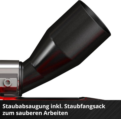 Einhell Akku-Flachdübelfräse TE-BJ 18 Li-Solo Power X-Change (18 V, Li-Ion, stufenlose Winkel-/Höhen