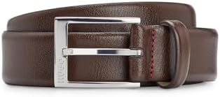 HUGO Herren Gürtel 80 Braun (Dunkelbraun 202), 80 Braun (Dunkelbraun 202)