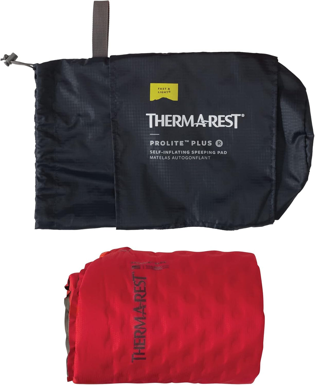Therm-a-Rest Prolite Plus Ultraleichte selbstaufblasende Rucksackunterlage mit WingLock-Ventil, Wing