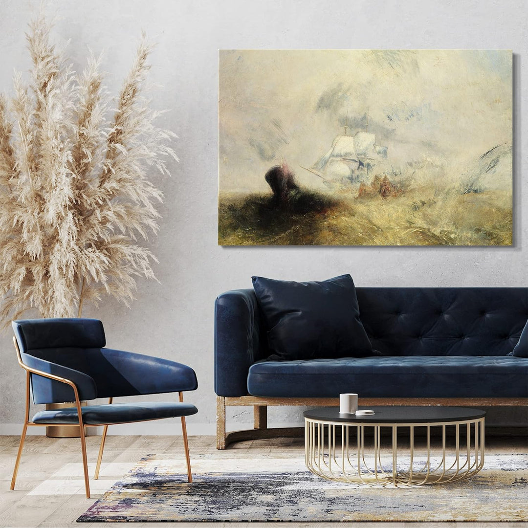 Printed Paintings Leinwand (80x60cm): William Turner - Whalers 80x60 cm, 80x60 cm