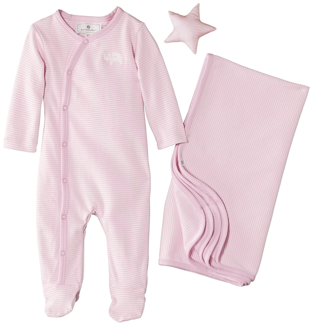 bellybutton Unisex Baby Bekleidungsset Gift Set Newborn: Romper+blacnket+crackle Toy, Gr. 62 (Herste