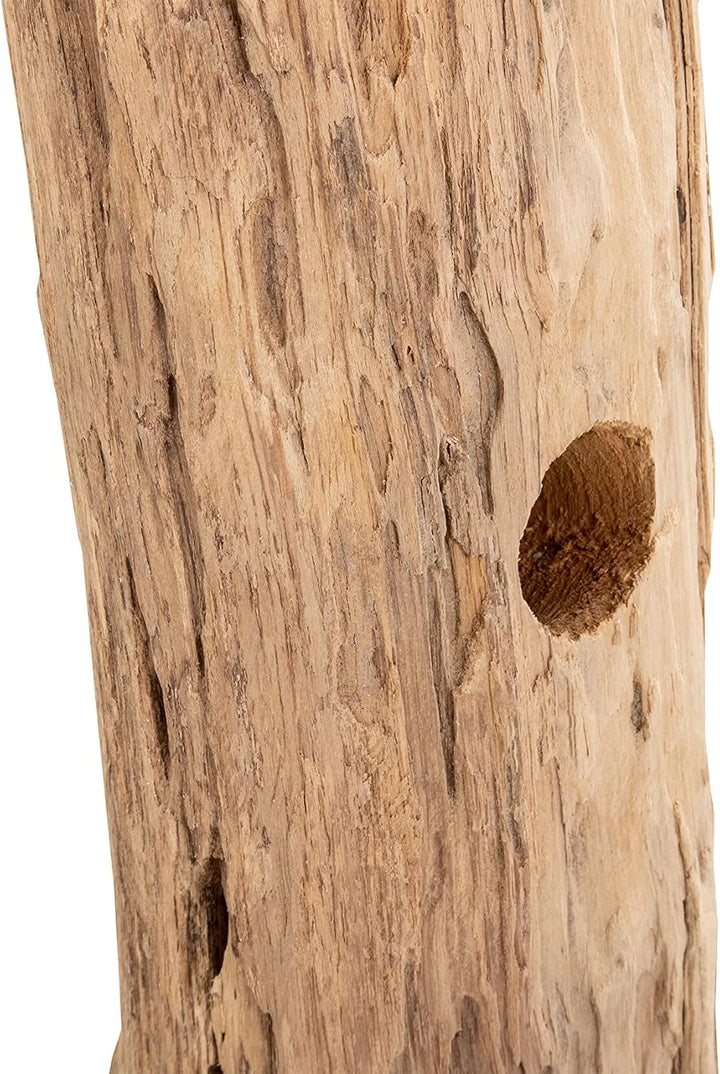 SAM Weinflaschenhalter Laval aus Teakholz, naturbelassen, Flaschenständer aus Massivholz, Weinhalter
