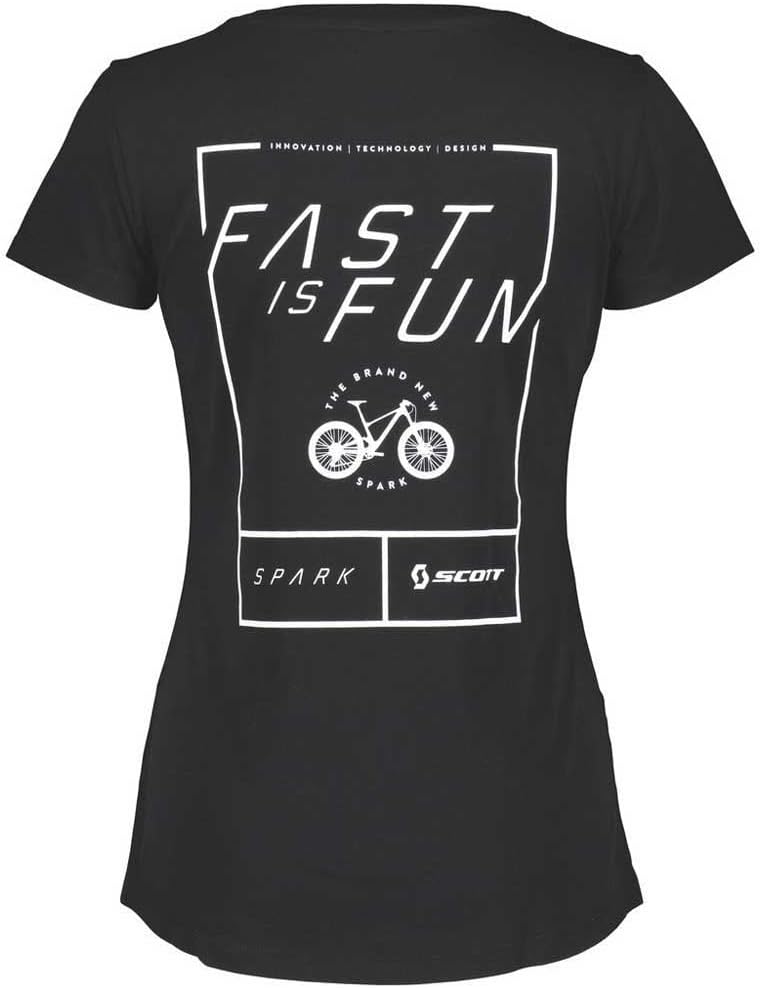 Scott Spark Fast is Fun Damen Freizeit T-Shirt schwarz 2023: Grösse: M (38/40)