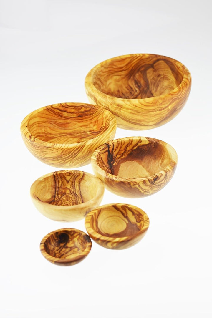 Olive Holz Nistkasten Schalen-Set, 6 Stück, Korn/Natur