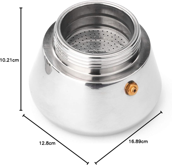 LEOPOLD Cafetera espresso inox TREVI- 4 tazas