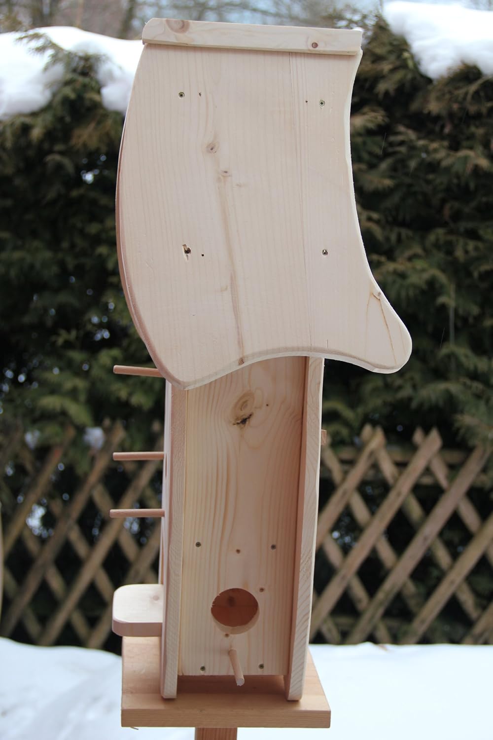 Dekorativer XXXL Nistkasten(N4) mit Vogelfutterhaus-Vogelhaus--Vogelhäuschen-sauberste Verarbeitung-