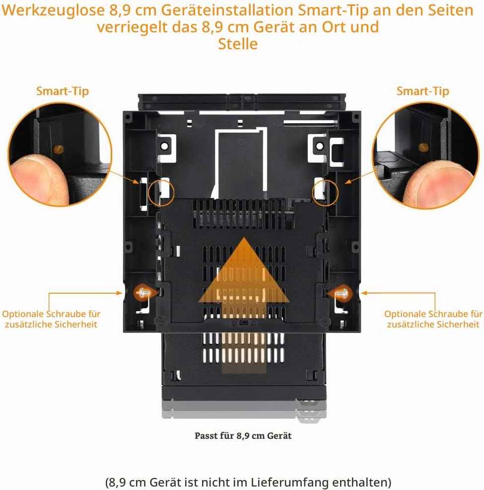 ICY DOCK Frontblenden-Adapter für 1x 3,5 Zoll (6,4cm) Gerät/HDDs und 1x Ultra-Slim ODD in 1x 5,25 Zo