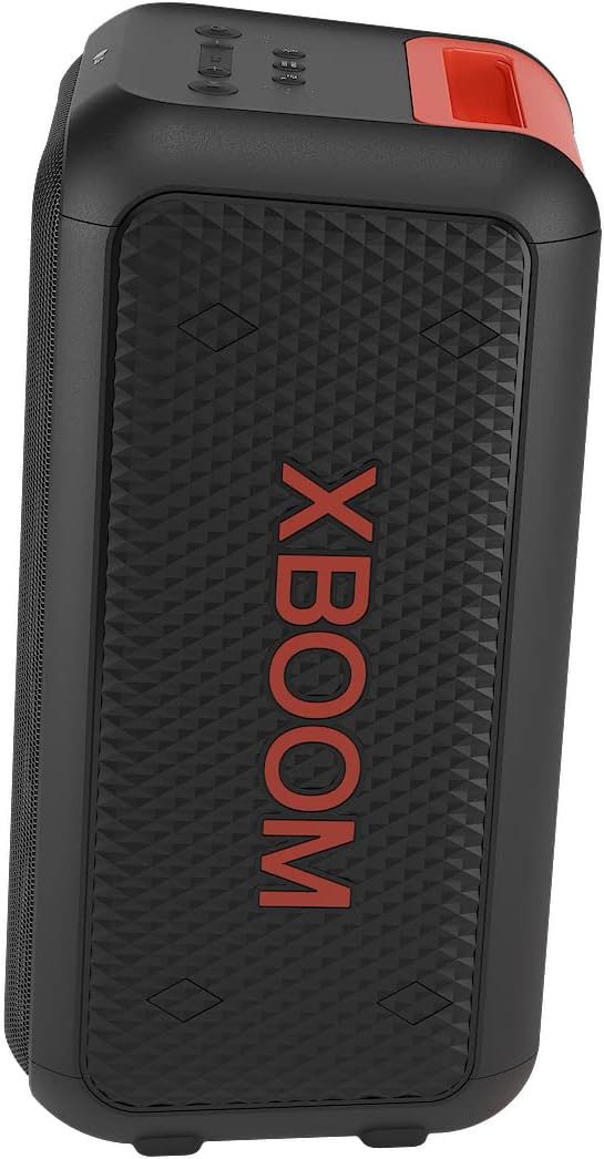 LG XBOOM XL5S, rollbares 2-Wege-Soundsystem (Karaoke- & DJ-Funktionen, Beleuchtung), Schwarz [Modell
