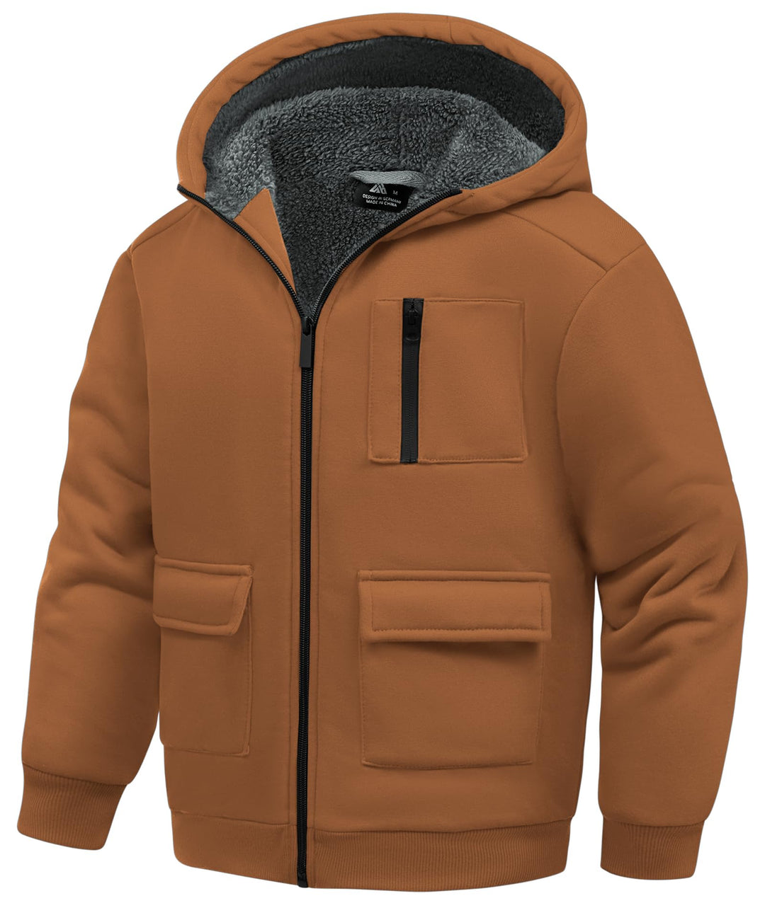 LLdress Fleecejacke Jungen Kapuzenpullover Mit Zipper Kinder Hoodie JungnsWarm Kapuzenjacke Causal W