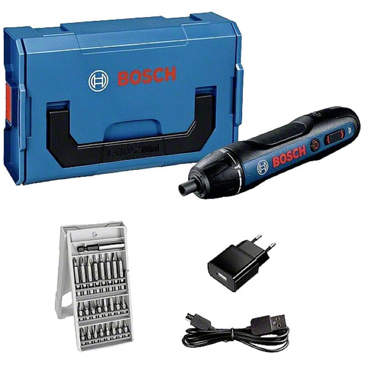 Bosch Professional Akkuschrauber Bosch GO (inkl. 25-tlg. Bit-Set, Ladekabel, L-BOXX Mini) Standard,