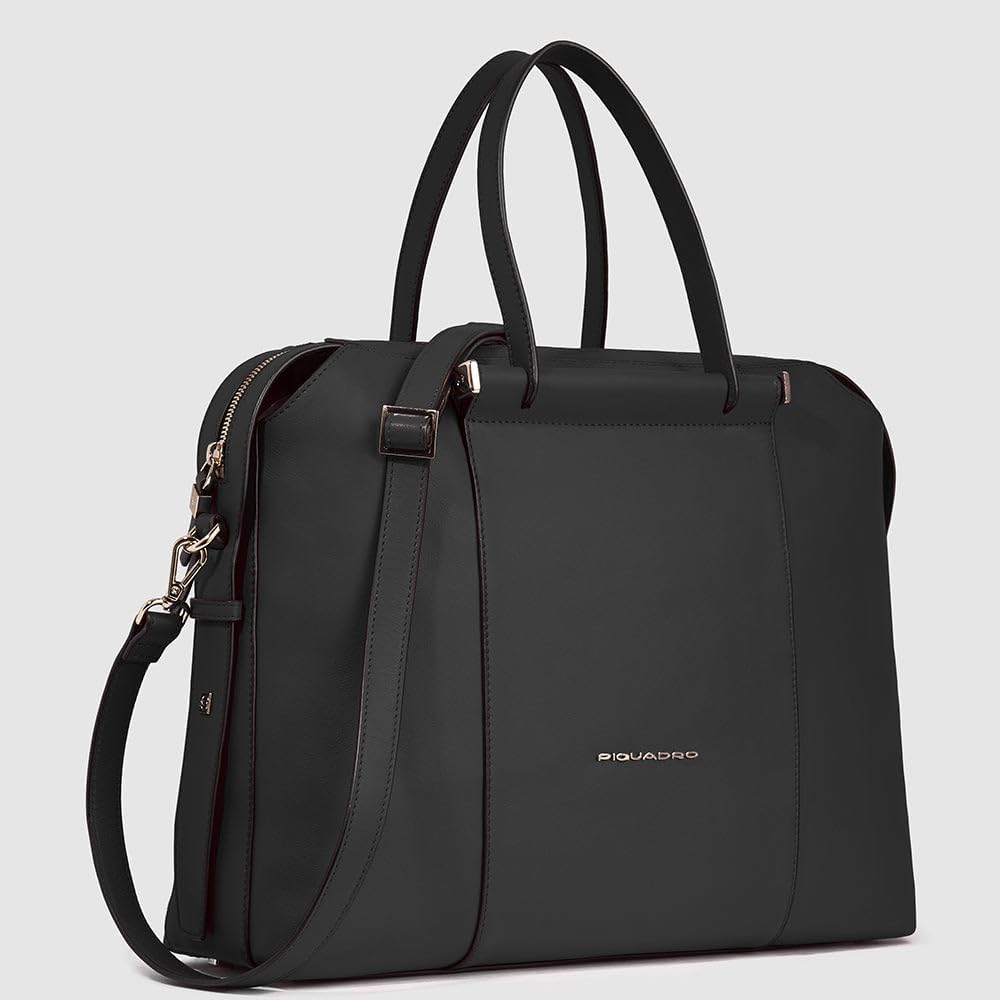 Piquadro Circle Schulranzen, 38 cm, Schwarz (Nero), Schwarz (Nero)