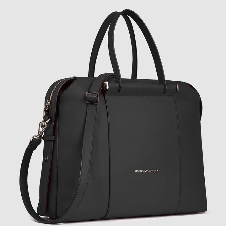 Piquadro Circle Schulranzen, 38 cm, Schwarz (Nero), Schwarz (Nero)