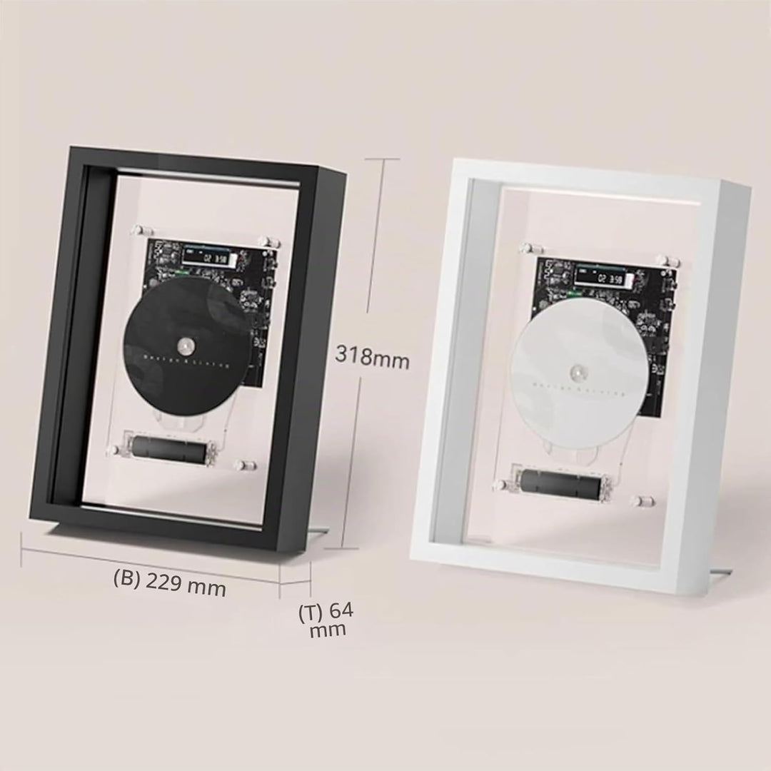 Musikrahmen-CD-Player, Wandmontage, Musik-Dekorativer Bilderrahmen, mit Fernbedienung/5.0 Bluetooth/