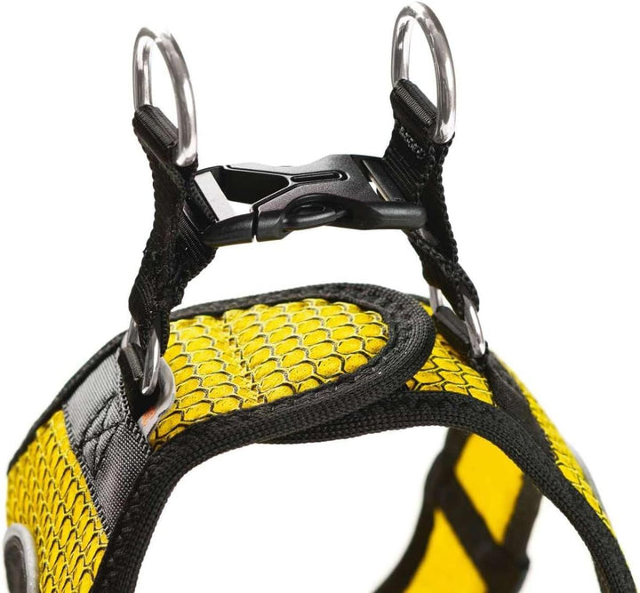 HUNTER HILO COMFORT BVB Hundegeschirr, mit 3D-Mesh-Material, reflektierend, M-L, gelb, 65 - 70 cm ge