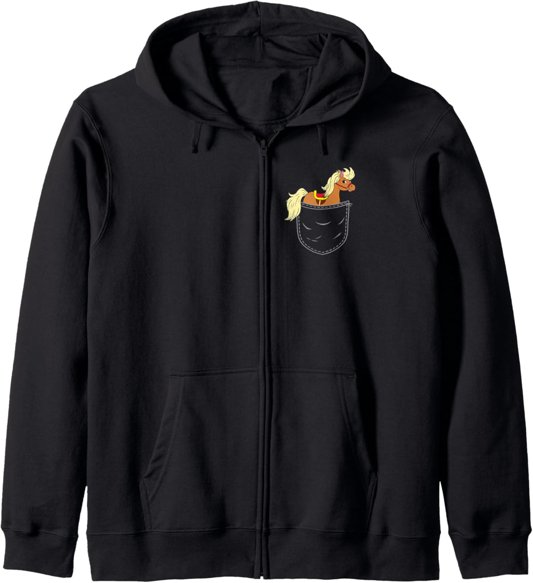 Brusttasche Pony Mädchen Tasche Pony In Brusttasche Kapuzenjacke