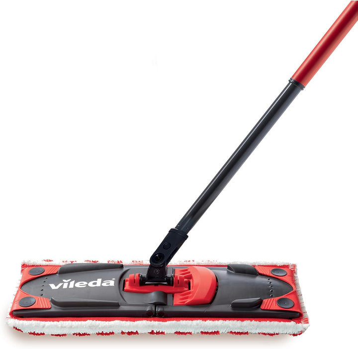 Vileda Ultramax 2in1 Bodenwischer Komplett Set, Wischmopp mit Stiel, Mikrofaserbezug und Eimer mit P