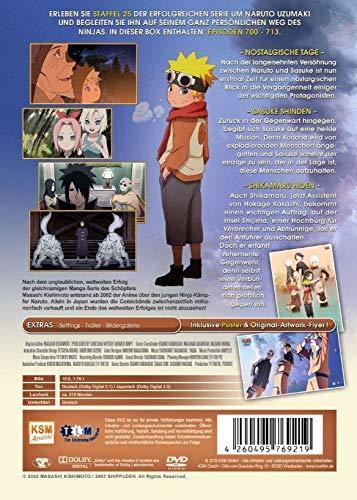 Naruto Shippuden - Staffel 25 (Folgen 700-713) [3 DVDs], DVD
