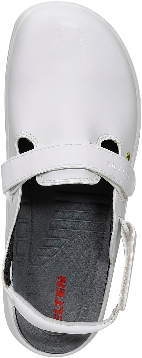 ELTEN Clog Michel White ESD OB, Herren, Textil, leicht, klassisch, Weiss, Grösse: 44 44 EU, 44 EU