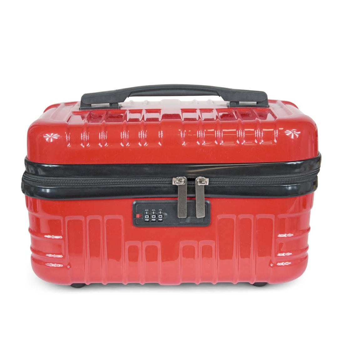 KINSTON Hartschalen Vanity Case PC/ABS – Kosmetikkoffer mit Zahlenschloss – Reisetäschchen mit Reiss