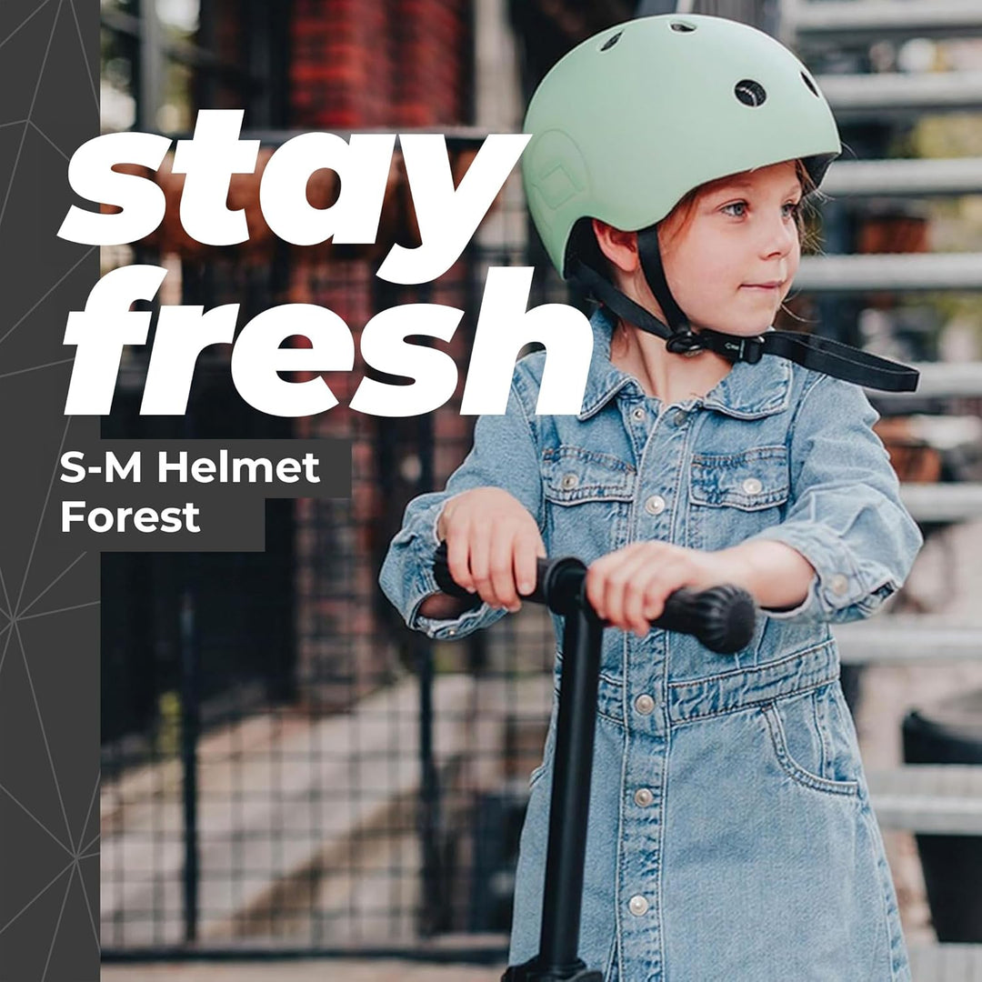 Scoot & Ride, S - M Size Kids Helmet forest, forest