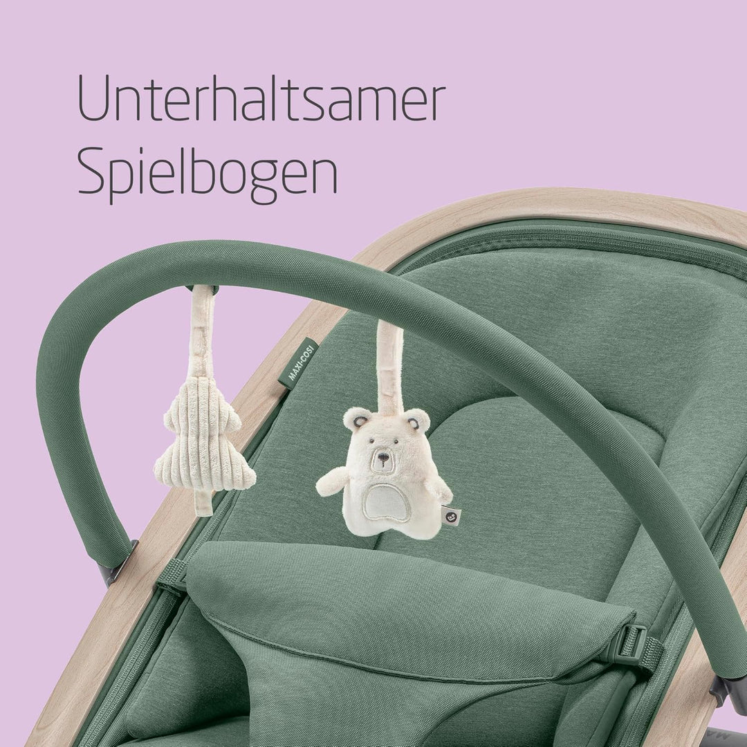 Maxi-Cosi Kori 2-in-1 Baby wipstoel met speelgoedboog, 0-2 jaar, tot 15 kg, Baby bouncer, 3 ligstand