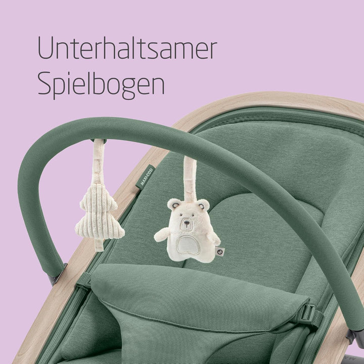 Maxi-Cosi Kori 2-in-1 Baby wipstoel met speelgoedboog, 0-2 jaar, tot 15 kg, Baby bouncer, 3 ligstand