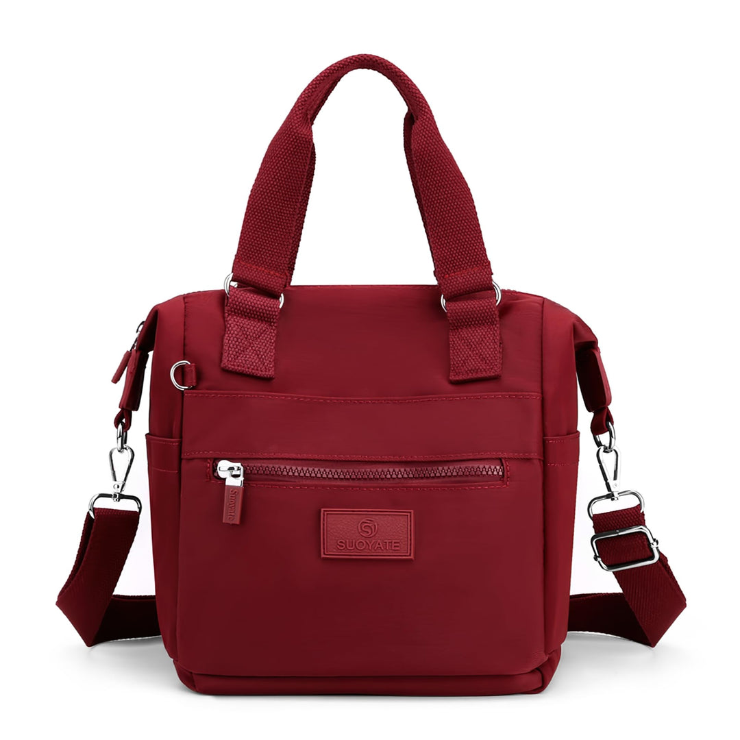 DIRRONA Beiläufig Damen Umhängetasche Multi Pocket Multi Fach Crossbody Bag Mittelgrosse Umhängetasc