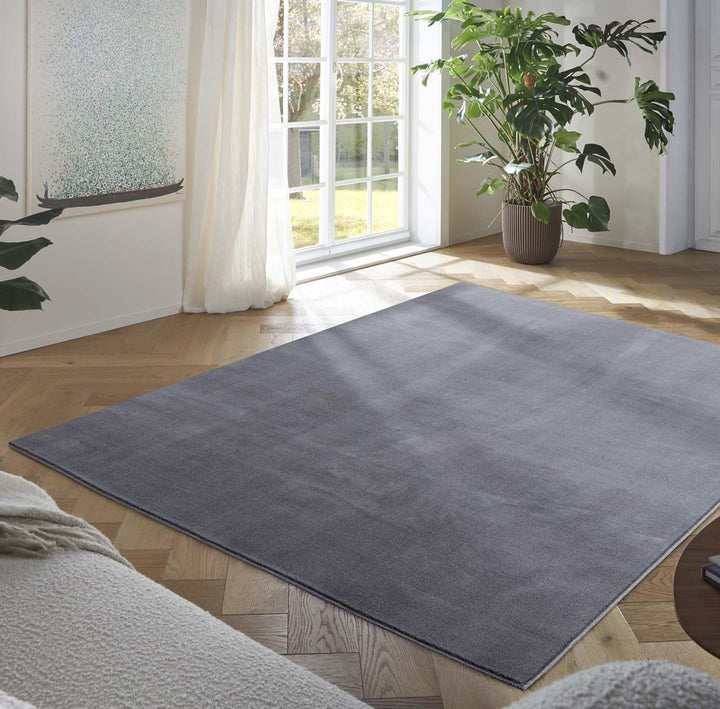 Taracarpet Teppich Kurzflor weicher Designer Uni Bodenbelag Madrid fürs Wohnzimmer, Kinderzimmer, Sc