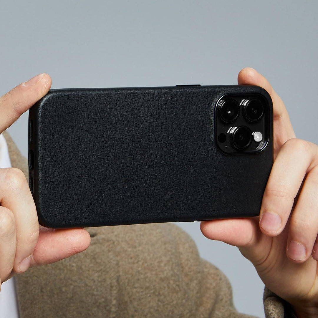 entworfen für iPhone 13 Pro Max Lederhülle, Handgefertigte Echtlederhülle für iPhone 13 Pro Max, Kom