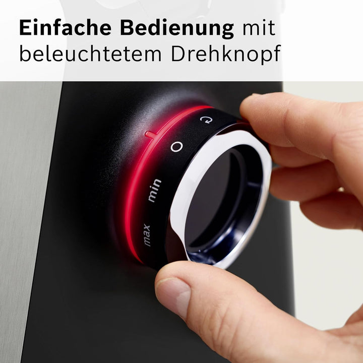 Bosch Fleischwolf Serie 8, 3 Lochscheiben (3/4,5 / 8mm), Edelstahl, spülmaschinenfest, Kebbe- & Wurs