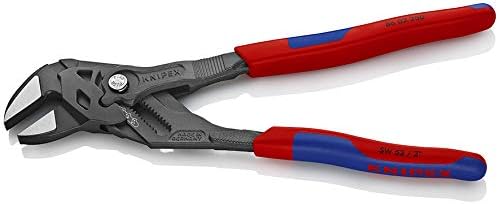 KNIPEX 86 02 250 Zangenschlüssel Zange und Schraubenschlüssel in einem Werkzeug grau atramentiert mi