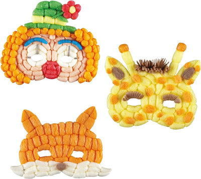 PlayMais FUN TO PLAY Masks Bastel-Set für Kinder ab 3 Jahren | Motorik-Spielzeug mit 500 Stück und 6