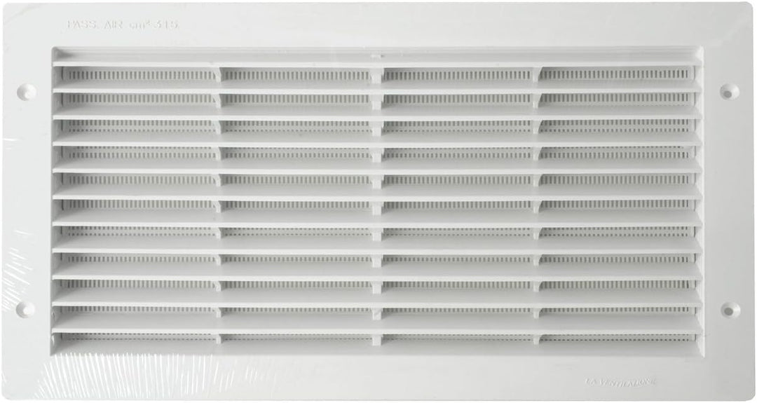 Die Belüftung par3823b Lüftungsgitter Kunststoff rechteckig 380 x 230 mm Einbauleuchte, weiss 370x13