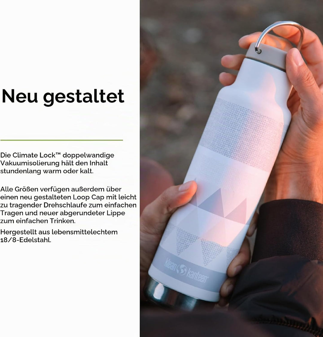 Klean Kanteen Classic VI Trinkflasche Salinen 592 ml 592 ml Salinen, 592 ml Salinen