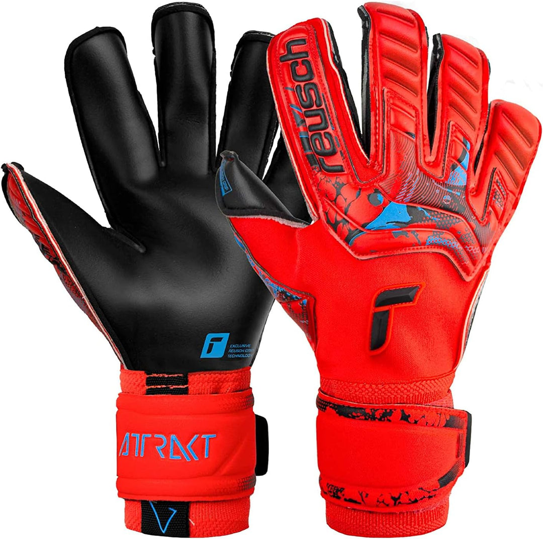 Reusch Unisex – Erwachsene Torwarthandschuhe Attrakt Gold X Evolution Cut mit Hervorragendem Grip un