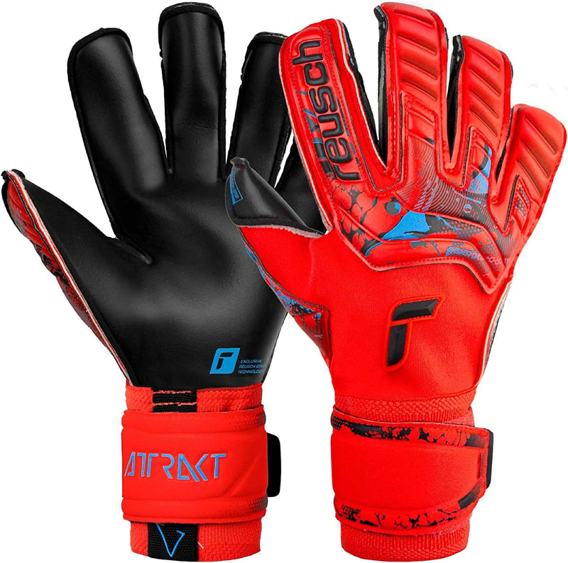 Reusch Unisex – Erwachsene Torwarthandschuhe Attrakt Gold X Evolution Cut mit Hervorragendem Grip un