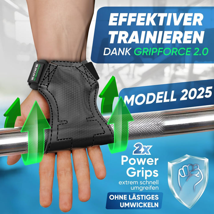 NetroxSports® – Power Grips Zughilfen für Bodybuilding, Gewichtheben, Krafttraining &amp; Fitness – spez