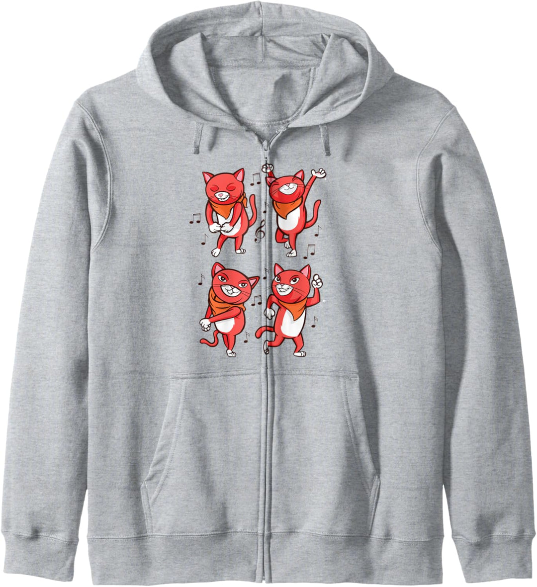 Tanzende Katze. Kapuzenjacke