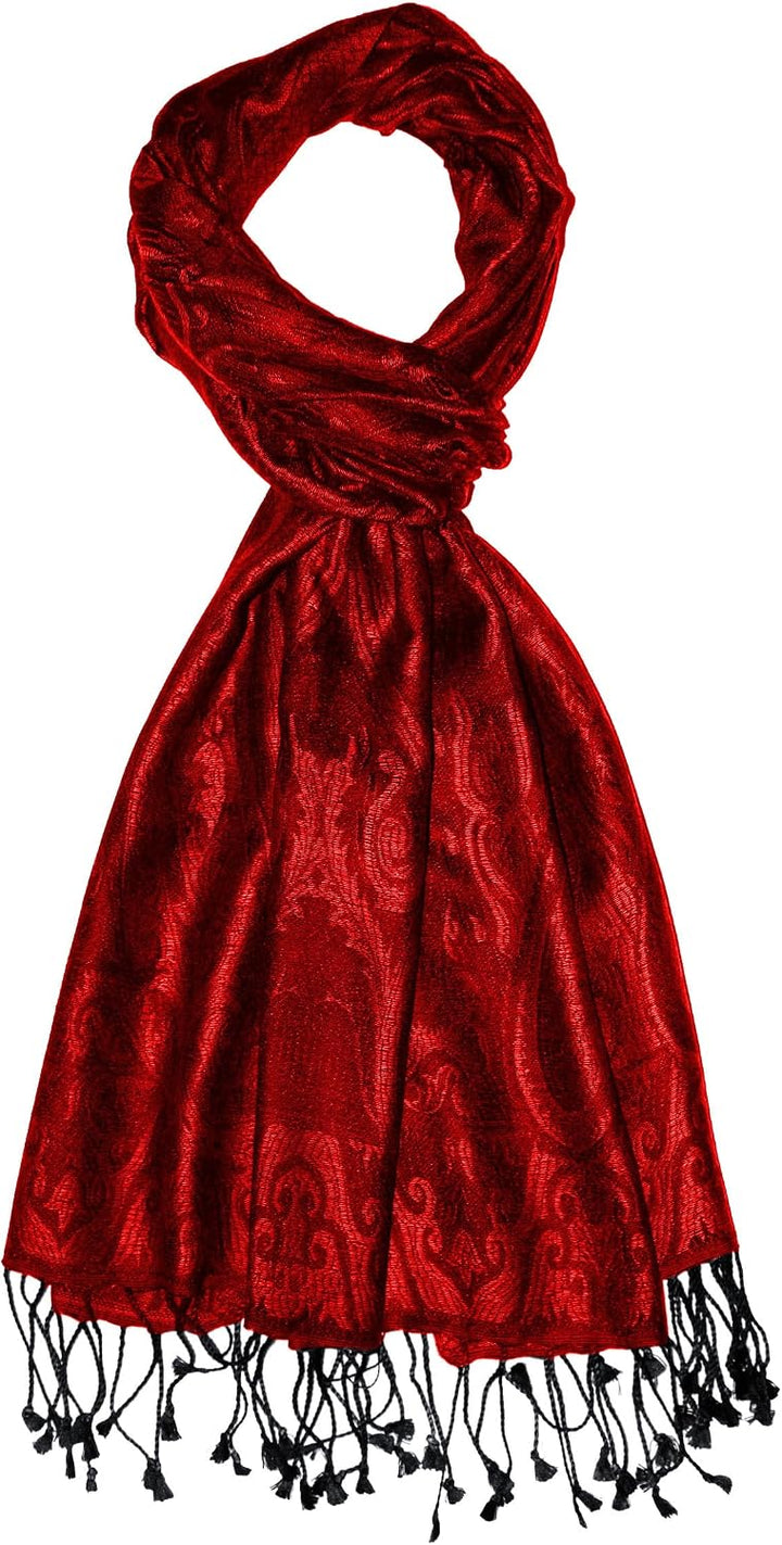 Lorenzo Cana Pashmina Damen - Schal Schaltuch jacquard gewebt 100% Seide Paisley Muster Seidenschal